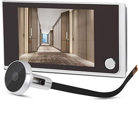 Occhio di gatto elettronico, occhio di gatto elettronico grandangolare 120 gradi con schermo LCD 3,5 pollici, visore intelligente per spioncini domestici, spioncini digitali per uffici