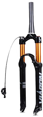 ZHEN VTT Fourches 26 27,5 29 Pouces Alliage De Magnésium Tube Droit Et Tube Conique,Verrouillage À Distance Fourches Suspension Bicyclette Voyage 100mm avec Réglage du Rebond