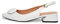 Rio Fiore Scarpe con Tacco, Décolleté, Bianco, 3cm Tacco Largo, Slingback, Similpelle, Cinturino sul Retro, Scarpe comode con Tacco Basso, ML682-0716-1 (Bianco, 36 EU)