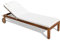 PARAMAISON Cuscino Imbottito Lettino Prendisole Cook, Sfoderabile, Antigraffio, con Laccetti, Interni od Esterni, Imbottitura 5 cm, Universale Copri Lettino Giardino 60x190 cm