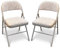 Crystals Deluxe Fabric Padded with Heavy Duty Steel Metal Frame Folding Back Rest Chair for Home Garden Office Computer Desk (2)