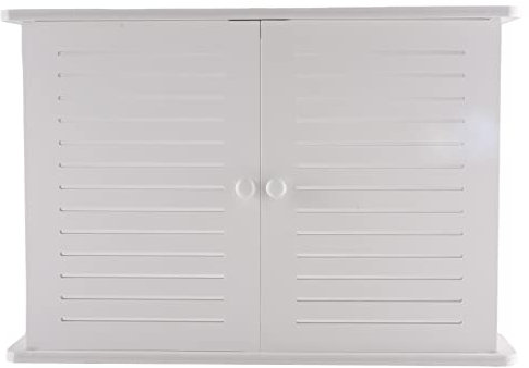 Tlilyy Aufbewahrungsboxen für WLAN, kabellos, Holzbox plus Halterung für Stecker zum Aufhängen einer Wand, Regal für Regal S