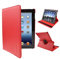 Custodia Cool per iPad 2 / iPad 3/4 girevole in ecopelle colore rosso (supporto)