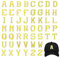 52 Pieces Iron on Letter Patches, Applique Letter Patches with 1 pcs Gold-Plated Sewing Needle, Sew on Letter Embroidered Patches, Alphabet Patches for Clothning, Gold
