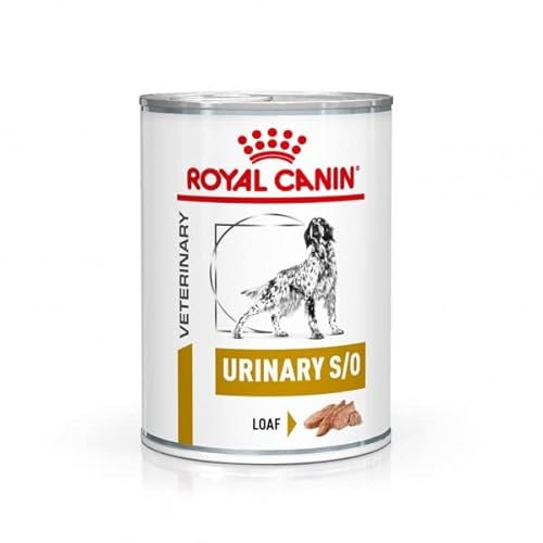 Royal Canin Veterinary Urinary S/O | 12 x 410 g | Pienso Completo para Perros Adultos | para disolver los cálculos de estruvita y Reducir su recurrencia.