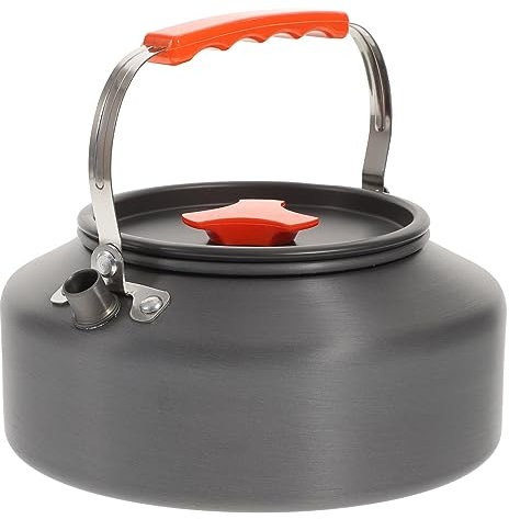 BESPORTBLE 1 Pc Bouilloire Extérieure Bouilloires à Eau Chaude à Eau Tempête Théière En Métal Pas De Qui Siffle Alliage D'aluminium Faire Bouillir La Théière