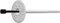 10mm x 120mm (Pack of 100) Plastic Insulation Fixing Hammer Driven Fastener with Metal Nail for Concrete and Masonry 57.12