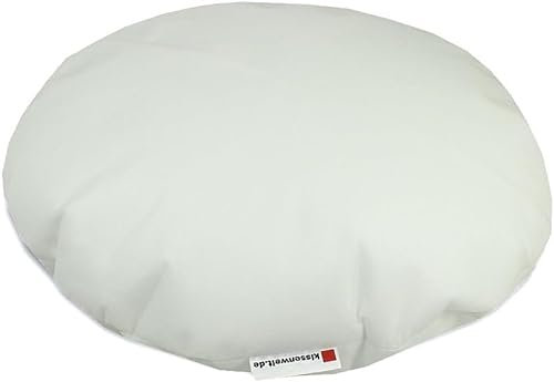 Kissenwelt Rundes Inlett Innenkissen mit Mikroperlen - In Deutschland hergestellt (Ø 40 cm)