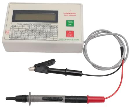 ESR Messkondensator, ESR Messgerät, Genaue Intelligente Abschaltfunktion, Tragbarer ESR Kapazitätstester für die Produktionswerkstatt, Automatische Nullpunkteinstellung