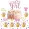 ALEGRE® Its a Girl Tortendeko Babyparty Mädchen, Baby Shower Deko Girl, Baby Shower Tortendeko Gender Reveal Party Deko, Babyparty Deko Mädchen, Muffin Deko Rosa für Taufe Babyshowerparty