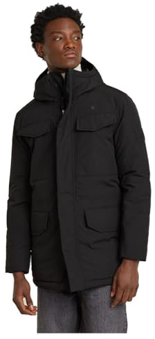 G-Star Herren Vodan Padded Hooded Parka, Schwarz (dk black D25381-D419-6484), L