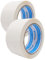 gws Paketklebeband 2 Rollen weiß Geräuscharmes Universalklebeband zum Verpacken von Paketen - Hohe Klebekraft - Profi-Qualität 66 m Länge 50 mm Breite