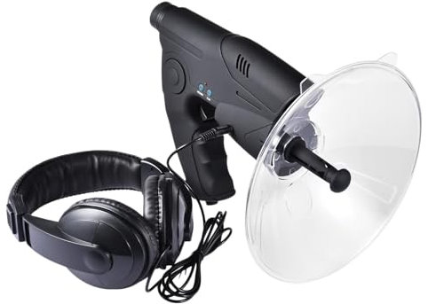 Microfono parabolico con zoom 8x, microfono parabolico direzionale, microfono direzionale per ascoltare e osservare gli uccelli