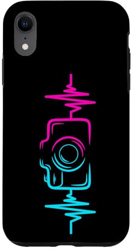 Coque pour iPhone XR Appareil Photo Battement De Cœur Motif Photographes Photos