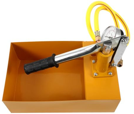 ROMISBABA 25kg Pompe à Essai Manuelle Testeur De Pression Hydraulique Pour Tuyaux Kit Avec Manomètre Pour Vérification Précise Les Projets De Construction