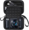 Lacdo Custodia per il trasporto della fotocamera per Canon PowerShot SX740 / SX730 / SX720 / SX620 Digital Camera, Custodia protettiva Trave Bag adatto a batterie, scheda di memoria, Nero+Nero