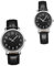 FOMIYES Orologi Da Uomo E Casual 2 Pezzi Orologio Da Polso in Pelle Per Coppie Per Il Tempo Libero