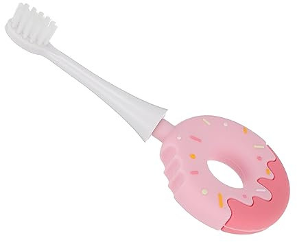 PEPLAYTAL Spazzolino Denti Per Ragazzo Ragazza Con Setole Morbide e Testa Piccola Design Forma Di Donut Sicuro e Pratico Per Igiene Orale Divertente e Confortevole