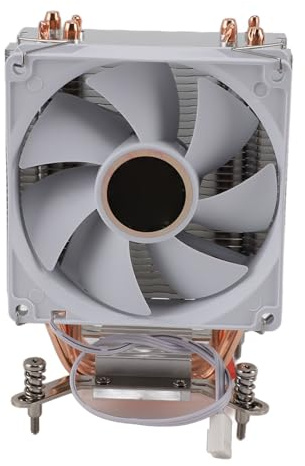 Yctze Dissipatore CPU da 9 Cm con 4 di Calore in Rame, Ventola Idraulica per un Raffreddamento Silenzioso e compatibilità con le Schede Madri 775, 1150, 1151, 2011