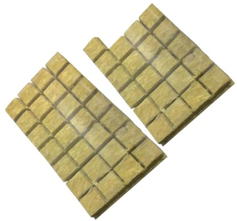 Alasum 49 Stück Hydroponik Anzuchtwürfel Erdloses Substrat Würfelstecker mit Hoher Wasserspeicherung für Innenbereich Gemüse Blumenpflanzung