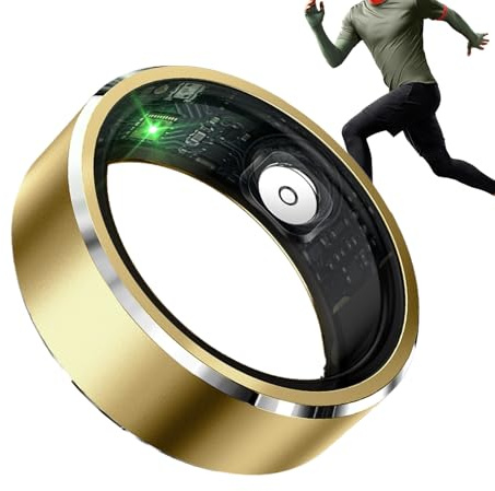 Intelligenter Ring – Universal Herren Damen Fitness Tracker | Schlafüberwachung Tägliche Aktivität | Smart Ring für Wandern, Schwimmen, Training Reisen | Lange Akkulaufzeit 7