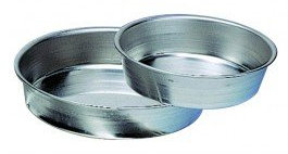 Molde Redondo Bizcochero de Hojalata. Diámetro total: 14 cm