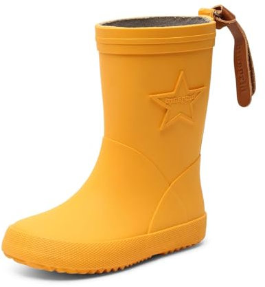 Bisgaard Rain Boot Star, Stivali in Gomma Unisex-Bambini, Giallo (Gelb (80 Yellow), 22 EU Stretta
