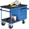 eurokraft | Werkbank fahrbar | Tragfähigkeit 500 kg | mit Vier Schubladen | LxBxH 1150 x 700 x 900 mm