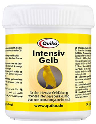 Quiko Intensiv Gelb 100g - Ergänzungsfutter für Ziervögel mit Gelbfaktor
