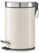 Zeller Pedal bin 3l of Metal in Cream, 3 Litre