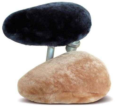 Heitmann-Felle Fahrradsattelbezug, Echtes Schaflammfell - Größe S Farbe anthrazit