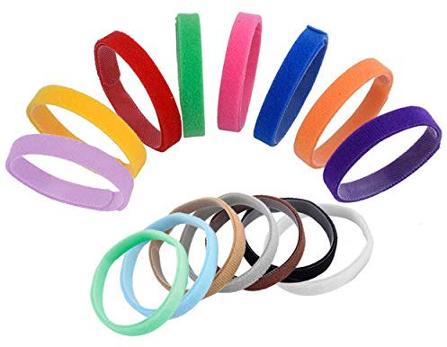 Whaline 15 Pcs Welpen ID Halsbänder, Hündchen Identification Hundemarken, Einstellbare Puppy Bänder, 15 Farben