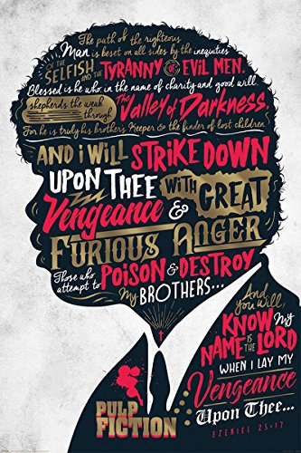 Pulp Fiction 'Hesekiel 25:17' Maxi Poster,61 x 91.5 cm