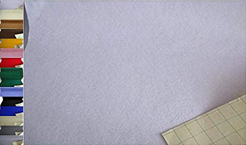 Stoffbook WEIß EDEL BASTELFILZ FILZSTOFF SELBSTKLEBEND 100CM BREIT Stoff Stoffe, C346