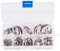 INCREWAY 125 Stück Edelstahl interne Sicherungsringe Clip Ring Sortiment Set Größe: 8 mm bis 32 mm（Nenndurchmesser）