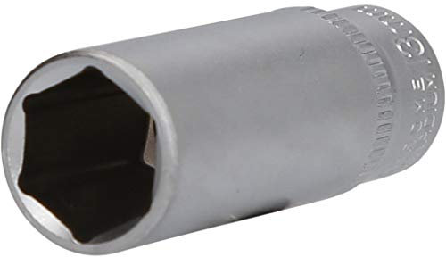 BRILLIANT TOOLS BT020959 1/4 Sechskant-Stecknuss, lange Ausführung, 13 mm [Powered by KS TOOLS]