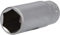 BRILLIANT TOOLS BT020959 1/4 Sechskant-Stecknuss, lange Ausführung, 13 mm [Powered by KS TOOLS]