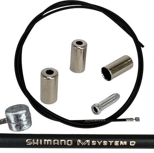 SHIMANO Bremszug-Set Stahl f. HR Zug 2200mm Hülle 2000mm Stahl 1Set schwarz