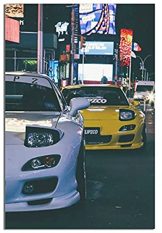 XPFFF JDM Auto-Poster, Leinwand-Kunst, Malerei, Dekor, Wandposter, Familie, Schlafzimmer, Hotel, Restaurant, Fitnessstudio, Büro, dekorativ für Zimmer, ästhetisches Geschenk, Poster 20 x 30 cm