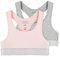 NAME IT Mädchen Nkfshort Top 2p Noos Unterhose, Barely Pink/Pack:w/ Grey Melange, 158/164