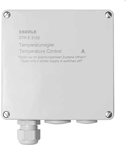 DTR-Thermostat mit 2 Temperaturreglern/EIN- und Ausschalttemperatur wählbar/für Frostschutzsysteme und Freiflächenheizung