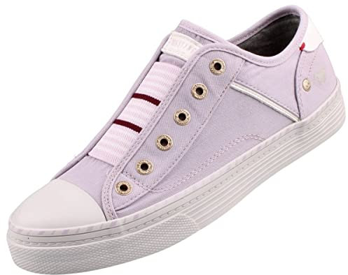 MUSTANG Damen Canvas Sneaker Lila, Schuhgröße:EUR 37