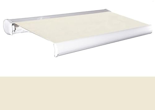 Jet-Line® | Elektrische Markise Vollkassettenmarkise | Kasettenmarkise | Sunshade | 5 m x 3 m | beige | Markise mit Motor | Aluminium | Sonnenmarkise | Sonnenschutz | komplett vormontiert.