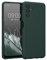 kwmobile Handyhülle kompatibel mit Samsung Galaxy A13 5G Hülle - gummierte Handy Case aus Silikon in Moosgrün