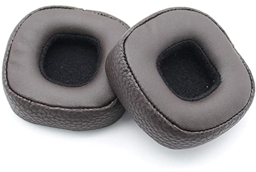 Replacement Earpads Protein Leather Memory Foam Ear Pads Cushions Cover Repair Parts Compatible with Marshall Major 3 Marshall Major III Wireless On-Ear Headphone (Brown/Black/White)