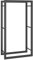 vidaXL Portant de Bois de Chauffage Noir Mat 50x28x94 cm Acier, Porte-bûches, Stockage de Piles de Bois, empileur de Bois de Chauffage