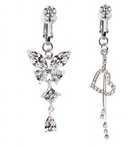 ARHZ Bauchnabelpiercing Barbell Set fake bauchnabelpiercing Chirurgenstahl Piercing Schmuck