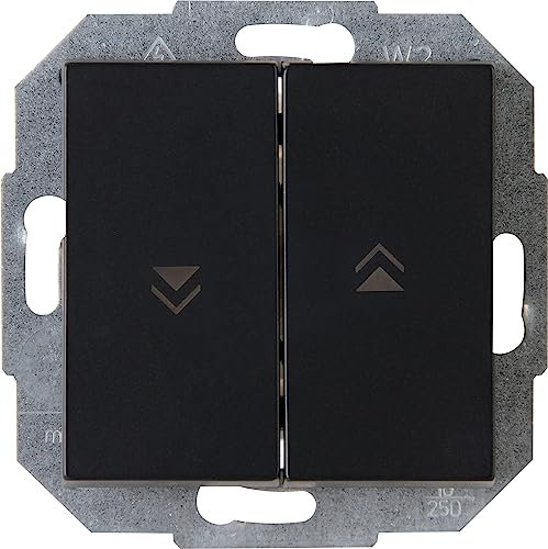 Kopp Athenis 588550085 Interrupteur pour volet roulant IP20 Noir mat