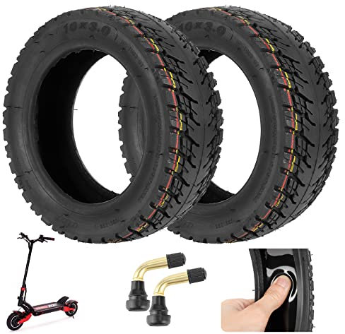 Joyor Varla Eagle Apollo Ghost Zero 10x3 Offroad-Reifen mit integriertem Live-Gummi (2er Pack) reparierbar Kaabo WOLF WARRIOR MANTS Motorrad 80/65-6,255x80 Reifen