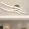 Sweier LED Deckenleuchte, 3 Flammig Modern Dimmbar Mit Fernbedienung, Curved Deckenlampe, Eingebaute Platinen 22W 2200Lumen, Für Wohnzimmer, Schlafzimmer, Küchen